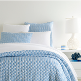 Bedding Tyler French Blue Quilted Shams