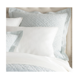 Bedding Washed Linen Quilted Shams Sky