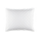 Bedding Washed Linen Quilted Shams White