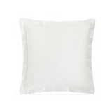 Bedding Washed Linen Quilted Shams White