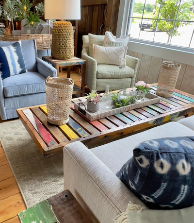 Reclaimed Boatwood Long Coffee Table