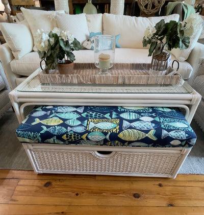 Coastal Coffee Table & Ottoman