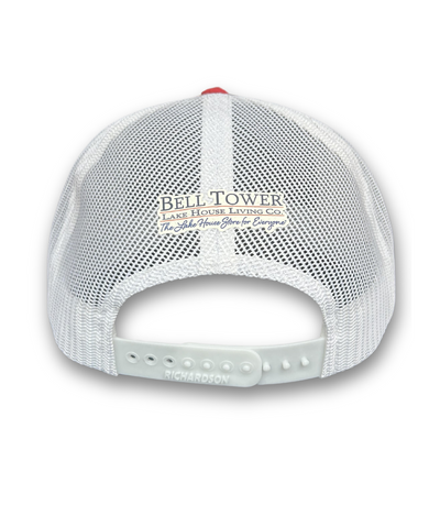 Bell Tower Hat - White & Red