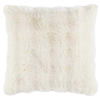 Fab Faux Fur Accent Pillow - Ivory