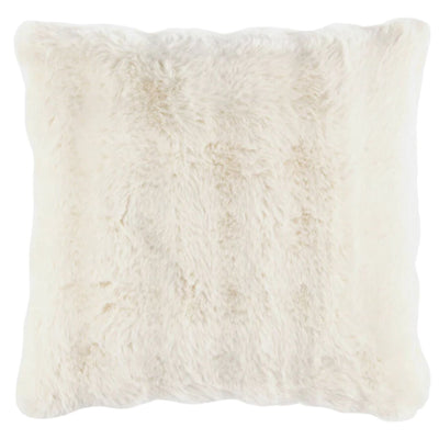 Fab Faux Fur Accent Pillow - Ivory