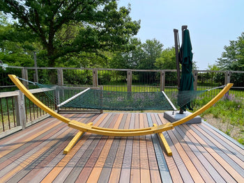 Hammock with Wood Stand