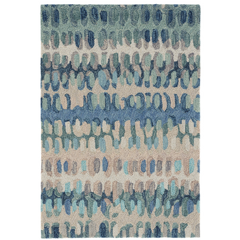 Dash & Albert Paint Chip Blue Coastal Wool Rug
