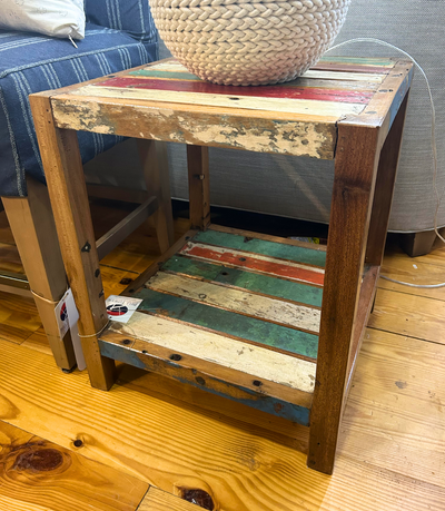 Boatwood Square Side Table