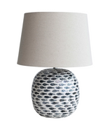 Capiz & Bamboo Fish Table Lamp