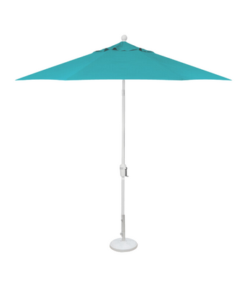 9' Push Tilt Market Umbrella - Aqua