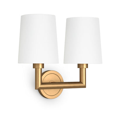 Southern Living Legend Sconce Double Arm Gold