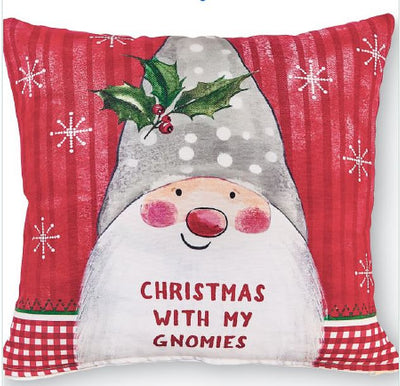 Christmas with my Gnomies Accent Pillow