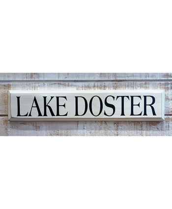 Lake Doster Wooden Sign