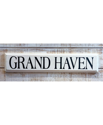 Grand Haven Wooden Sign