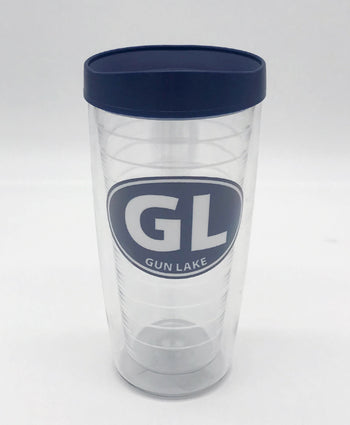 Gun Lake 16oz Insulated Travel Tumbler with lid, 2 or 4 packs