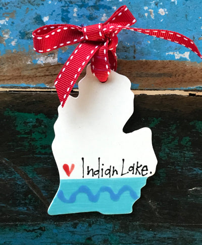 Indian Lake Ornament