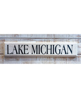 Lake Michigan Wooden Sign