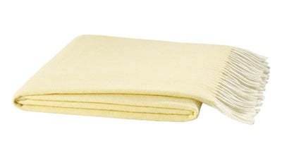 Italian Herringbone Throw Blanket - Butter Yellow