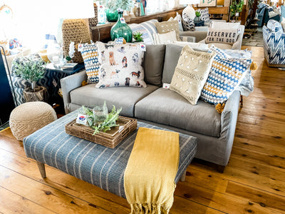 Lee 1296 Slipcovered Apartment Sofa