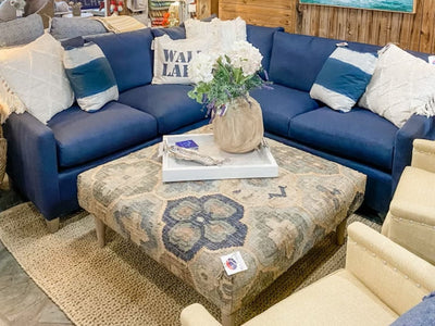 Lee Industries Navy Sectional