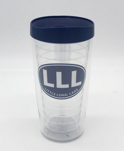 Little Long Lake 16oz Insulated Tumbler with lid, 2 or 4 Packs