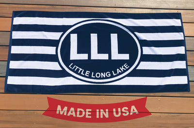 Little Long Lake Beach Towel