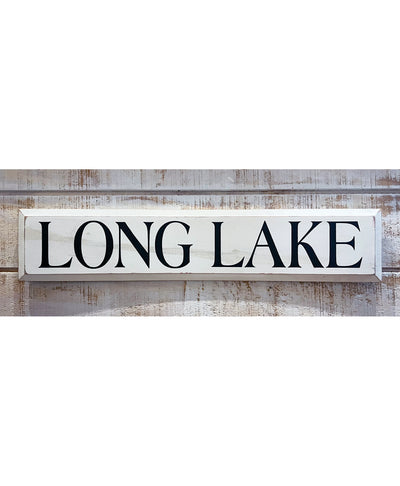 Long Lake Wooden Sign