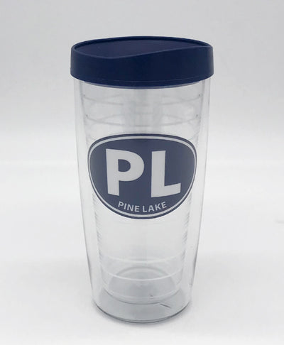 Pine Lake 16oz Insulated Tumbler with lid, 2 or 4 packs