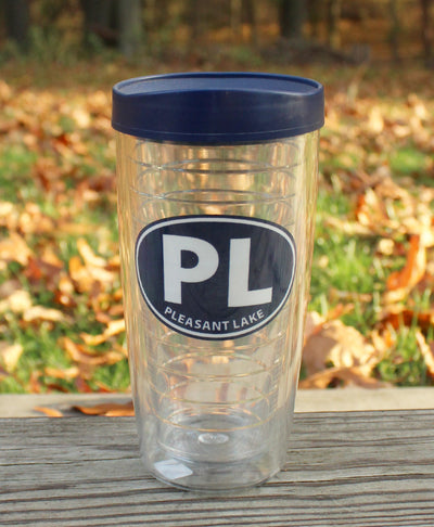 Pleasant Lake 16oz Insulated  Tumbler with lid, 2 or 4 Packs
