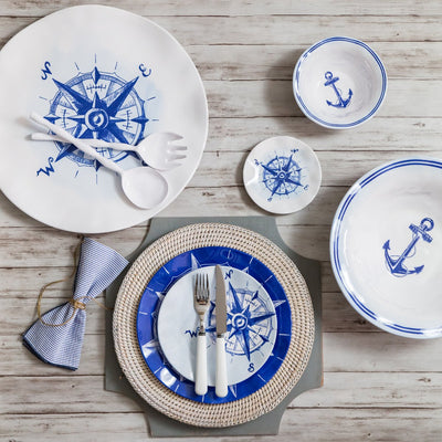 Outdoor Dishes - Nautical Portsmouth Salad Plates set of 4