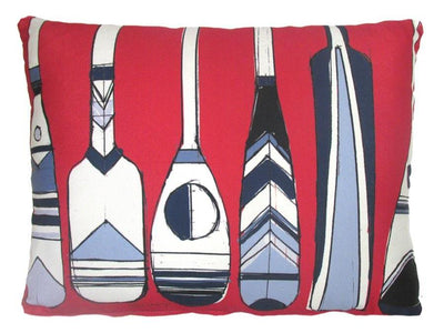 Nautical Paddles Outdoor Accent Pillow