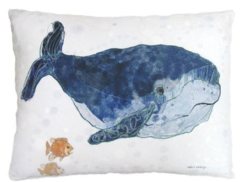 Whale Outdoor Accent Pillow