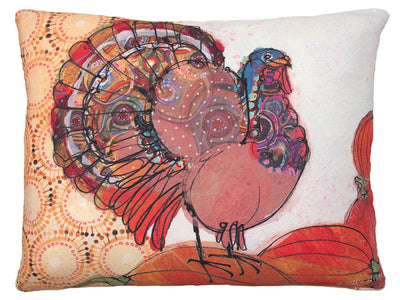 Thanksgiving Turkey Outdoor Accent Pillow