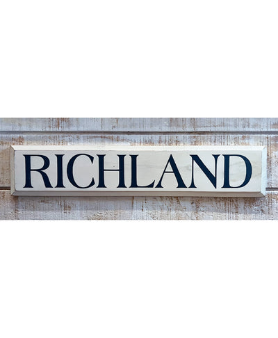 Richland Wooden Sign