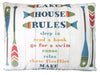 Lake House Rules Outdoor Accent Pillow
