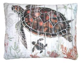 Sea Turtle Outdoor Accent Pillow