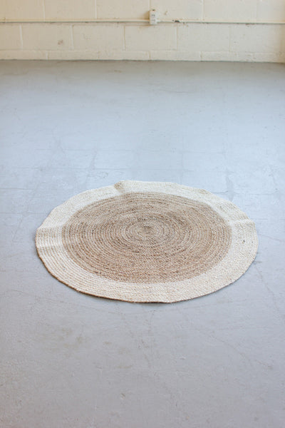 3ft Woven Round Woven Jute Rug