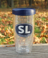 Sherman Lake 16oz Insulated Tumbler with lid, 2 or 4 Packs