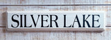 Silver Lake Wooden Sign