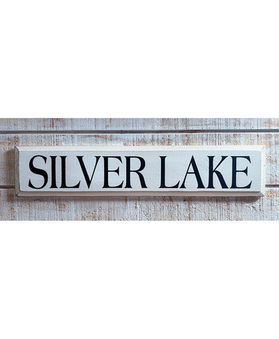 Silver Lake Wooden Sign