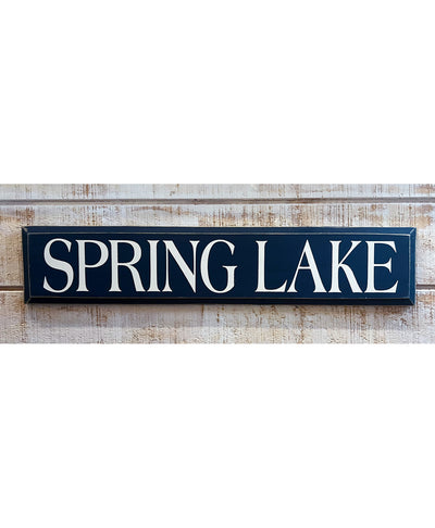 Spring Lake Wooden Sign