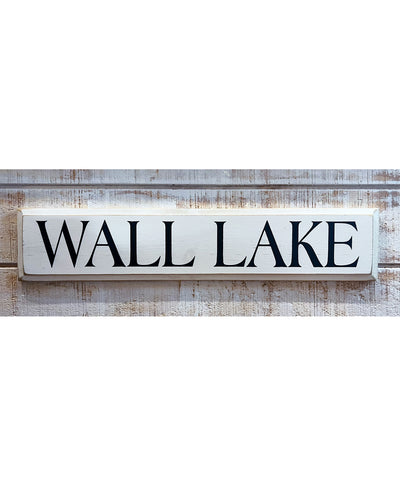 Wall Lake Wooden Sign