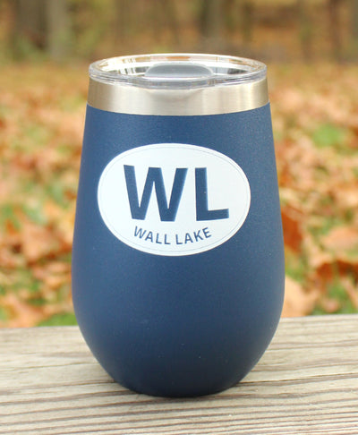 Wall Lake 12oz. Wine Tumbler – Blue