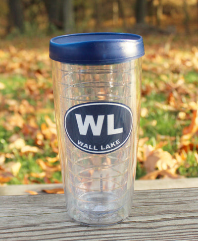 Wall Lake 16oz Insulated Tumbler with lid, 2 or 4 packs