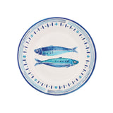 Outdoor Dishes - Santorini Fish Design Salad Plate 9" set of 4